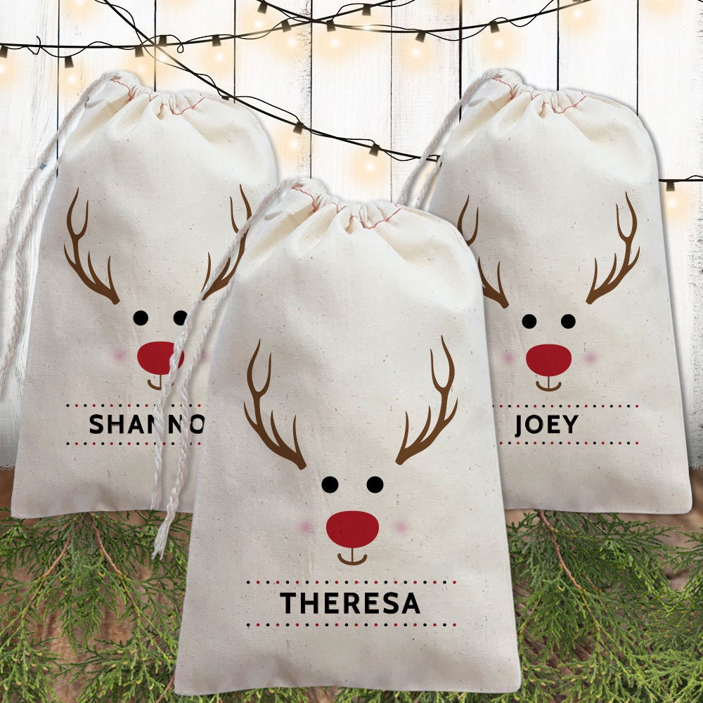 Personalized christmas gift bags for kids holiday gift bags etsy