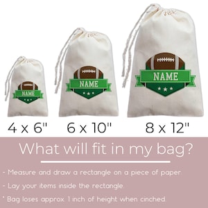 Football Team Custom Football Goodie Bag | Personalized Sports Party Favor Bags image 4