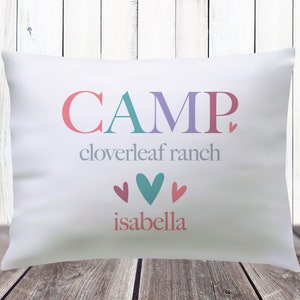 Personalized Camp Pillowcase: Boho Autograph Pillow, Custom Sleepaway Gift