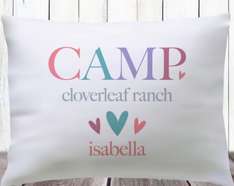 Personalized Camp Pillowcase: Boho Autograph Pillow, Custom Sleepaway Gift