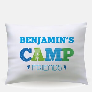 Autograph Pillow Kids Camp Pillowcase Custom Camp Bedding Girls Camp Care Package Gifts Sleepaway Summer Camp Pillow Cover with Name image 5