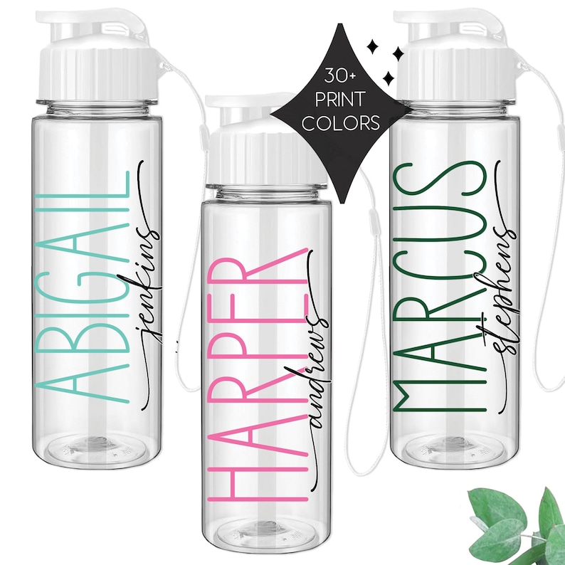 Personalized Name Water Bottle for Kids | Custom First and Last Name ...