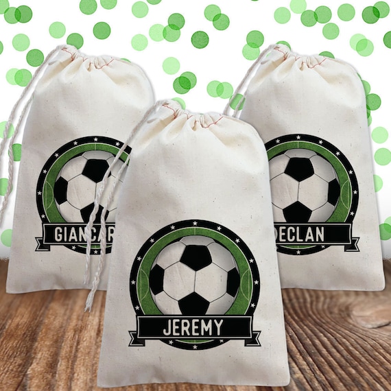 Soccer Birthday Party Favor Bags Personalized Sports Etsy