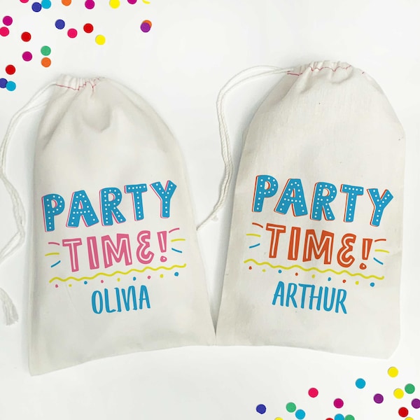 Kids Goodie Bags, Kids Birthday Party Favors, Personalized Favor Bags, Kids Birthday Favors, Goody Bags for Kids Birthday, Canvas Party Bag