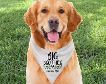 Big Brother Dog Bandana - New Baby Announcement for Dogs