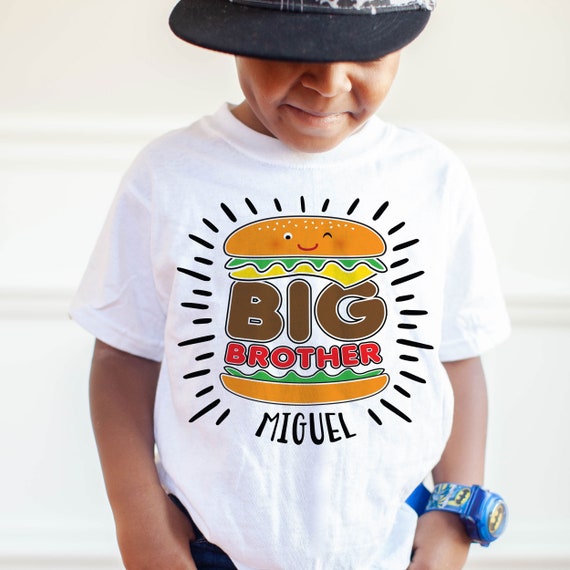 Personalized big brother top shirts for toddlers