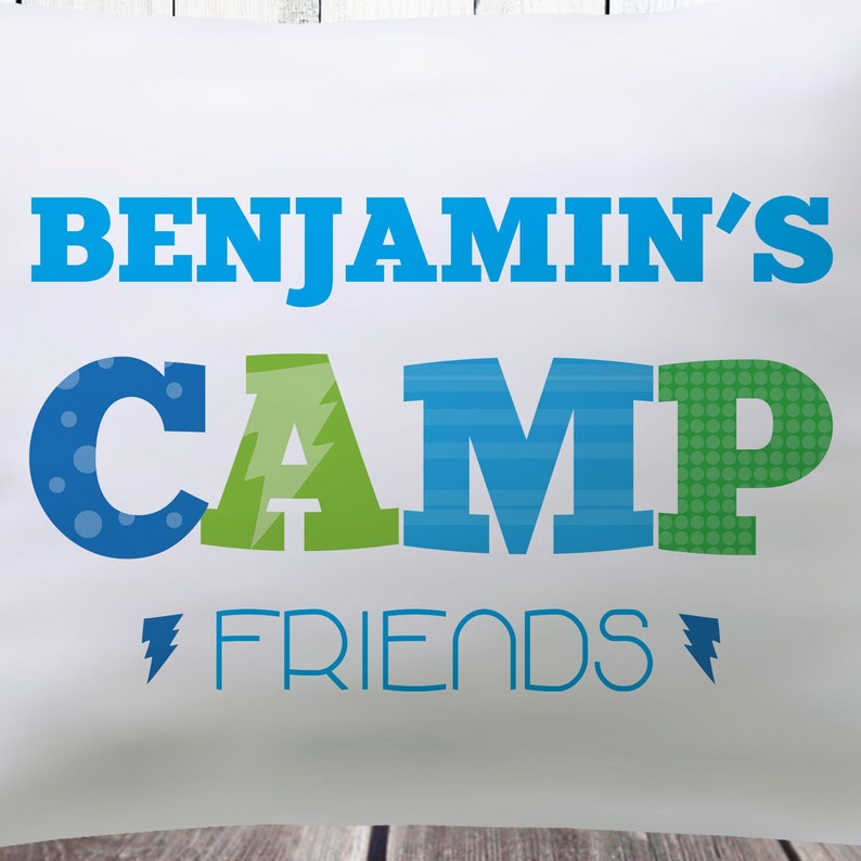 Autograph Pillow Kids Camp Pillowcase Custom Camp Bedding Girls Camp Care Package Gifts Sleepaway Summer Camp Pillow Cover with Name image 6