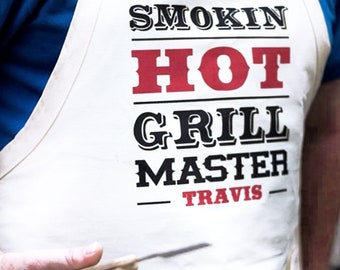 Gift for Dad, Fathers Day Gift Idea, Cooking Apron for Men, Grilling Apron, Gift for Husband, Personalized Men's Apron, Funny Gift for Dad,