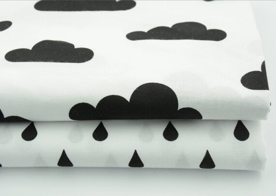 monochrome cot bedding