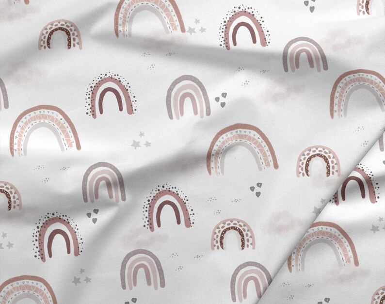 Boho Rainbow Nursery Bedding Set Cot Bed Linen Toddler Etsy