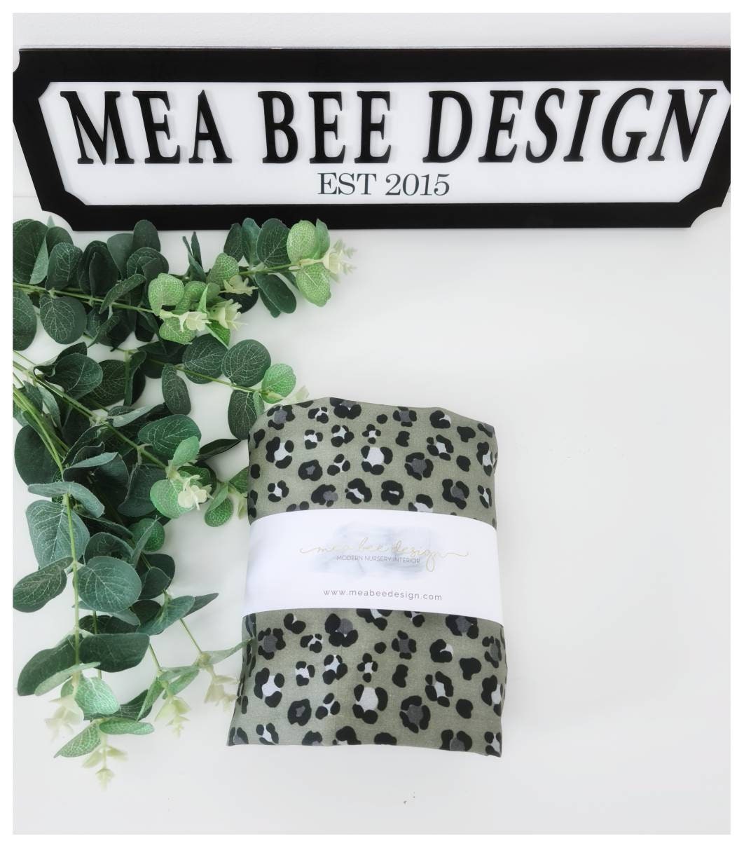 leopard print cot sheets