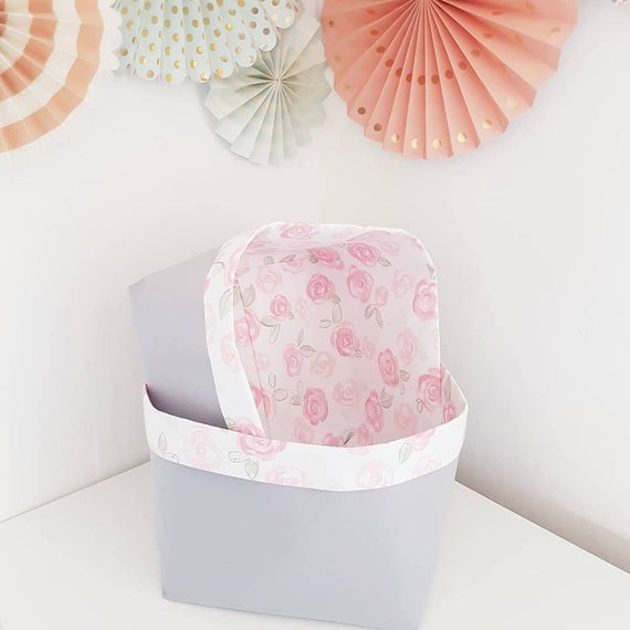 pink storage baskets nursery