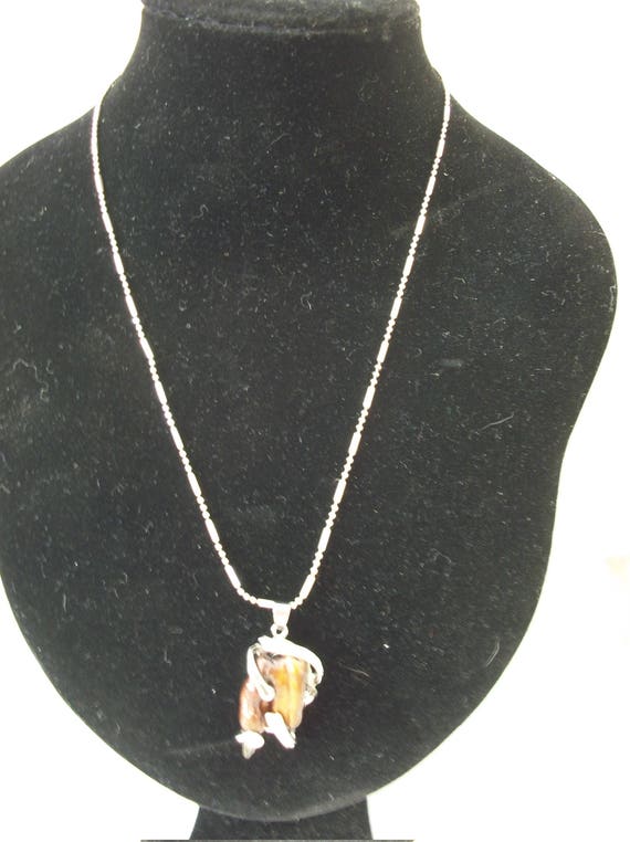 Malaysian pearl necklace with sterling chain Gem