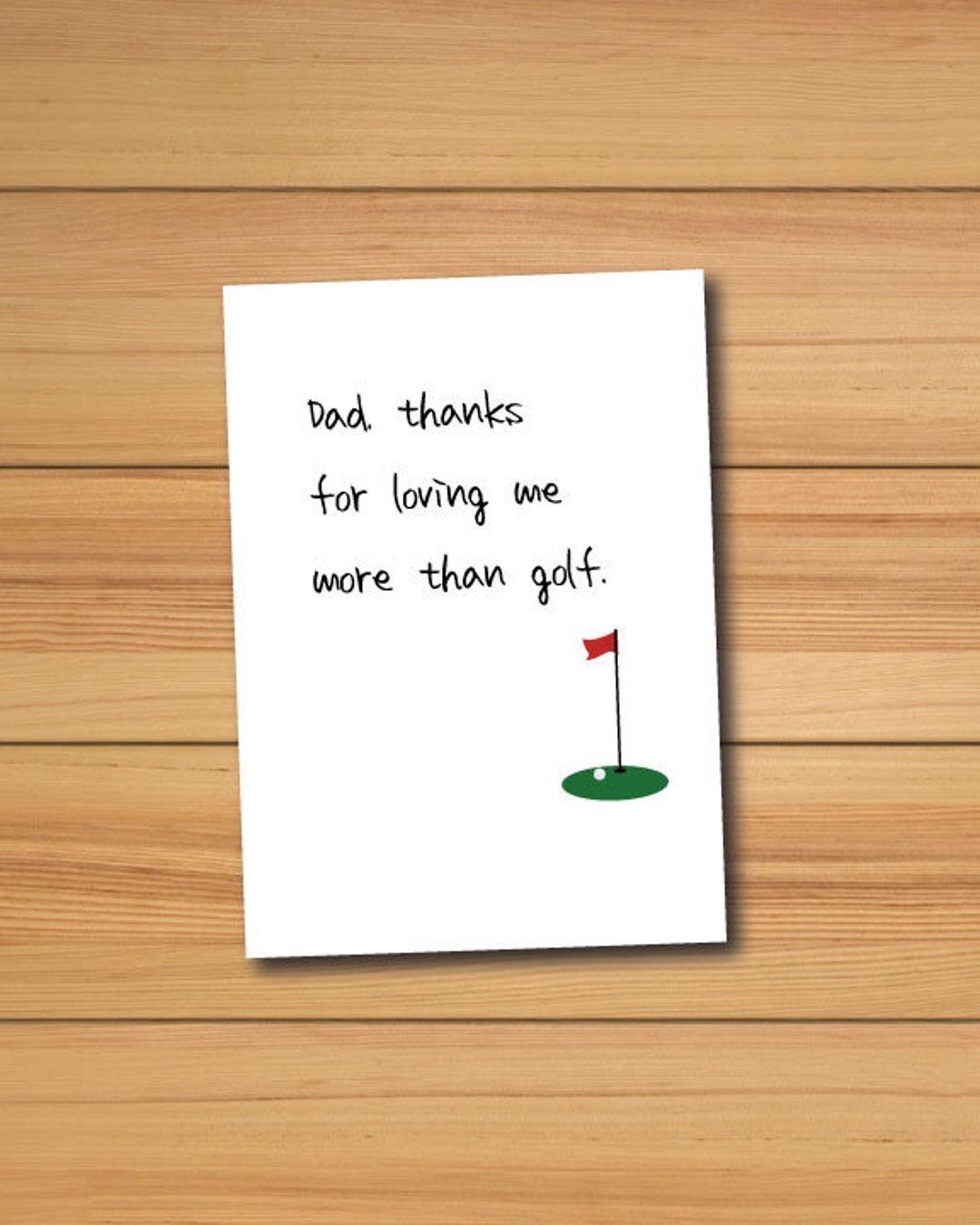 Father's Day Golf Funny Greeting Card - Printable - DIY - 5x7 - Etsy