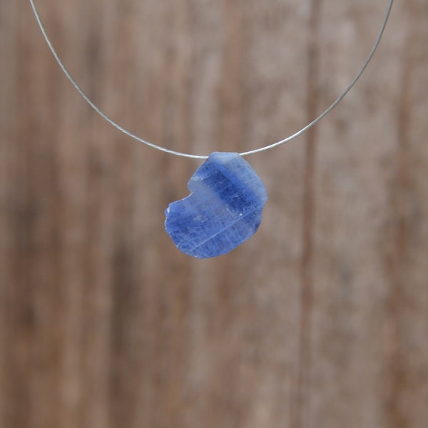 Blue Sapphire Slice Bead