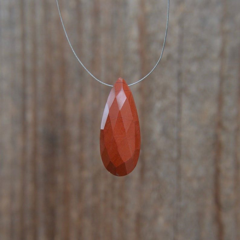 Red Jasper Elongated Briolette Destash