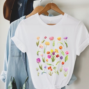 Florist Tshirt Tulip Shirt for Women Tulip Garden Shirt Tulip Flower Shirt Flower Shirt Gift Flower Tshirt Tulip Holland Netherlands Shirt