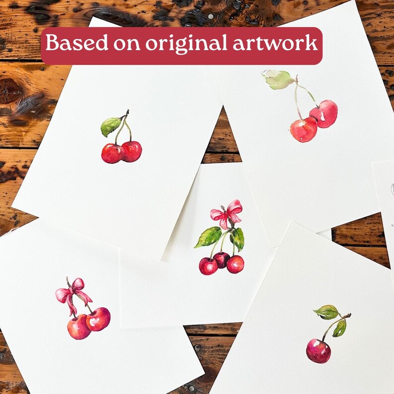 Cherry Mug Cherry Coffee Mug Cherries Pattern Cherry Art Cherries Mug Gift for Cherry Lover Coquette Gift Ceramic Mug with Cherry Design image 5