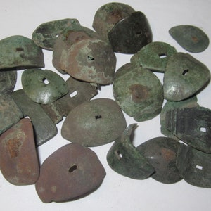 Roman Ancient Lorica Squamata Scale Armor, Receive 4 Pieces, found in Hungary Ancient Noricum dating 100-400AD