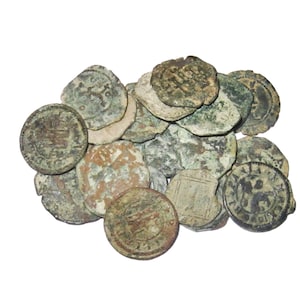 2 Spanish Maravedis - Pirates Times -  First New World Coin - Mostly 1600s - 2 coins for 1 price while they last!!!