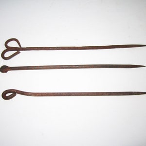 3 Vintage Yuroba Africa Bronze Hair/Clothing Pins - All For One Money