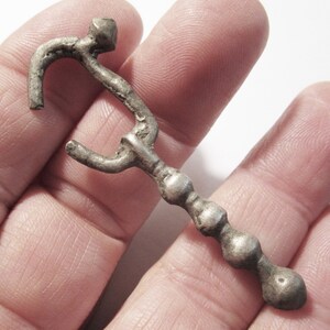 Viking Finno-Ugric Large Single Silver Earring, c 600AD to 1200AD