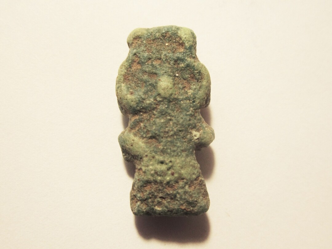 古代エジプト　ファイアンス　アミュレット　ベス il_1080xN.3739372517_l3kl.jpg