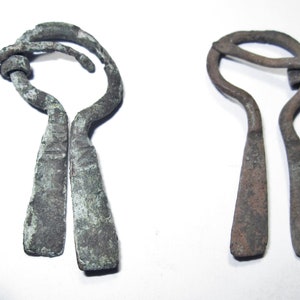 2 Viking Medieval Lake Lodago Bronze Fibula Brooch - Small and Complete Unrestored Condition