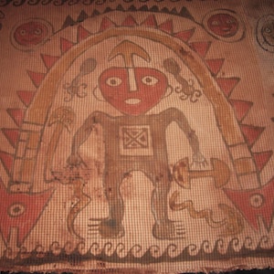 Huge Contemporary Chimu Pre-Columbian Style of Textile Originally From 1100 - 1400AD - 57&quot; - 29&quot; ex Arte Primitivo