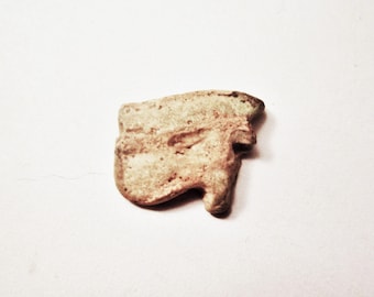 Oud-Egyptisch oog van Horus Udjat-amuletpasta en aardewerk Late periode 600-300 v.Chr. - Authentiek Egyptisch beschermingsamulet