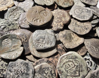 2 Spanish Cobs and Maravedis Fully or Partially Dated - Pirates Times -  First New World Coin - 1600&#39;s -2 coins for 1 price!!!