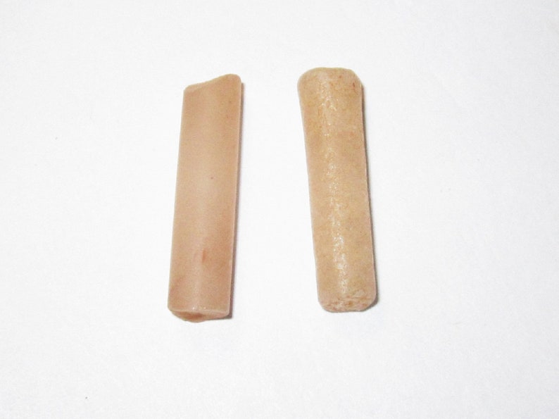 2 Stone Age Neolithic Labret of Quartz Crystal From Sub Sahara Africa C ...