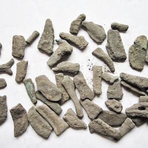 Five (5) Pieces of Greek Dolphin Money Ancient Bronze Proto-Coinage from these pictured here -  c.500BC