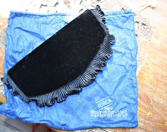 Pochette French Velvet Evening vintage Black Formal