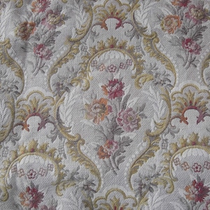 Tissu d&#39;ameublement vintage en brocart, grande pièce, minable