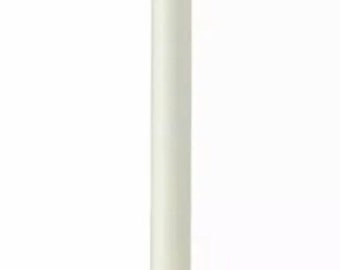 Raggedy Junction 6" plain ivory moving flame flameless TIMER Taper candle takes 1 AA BATTERIES