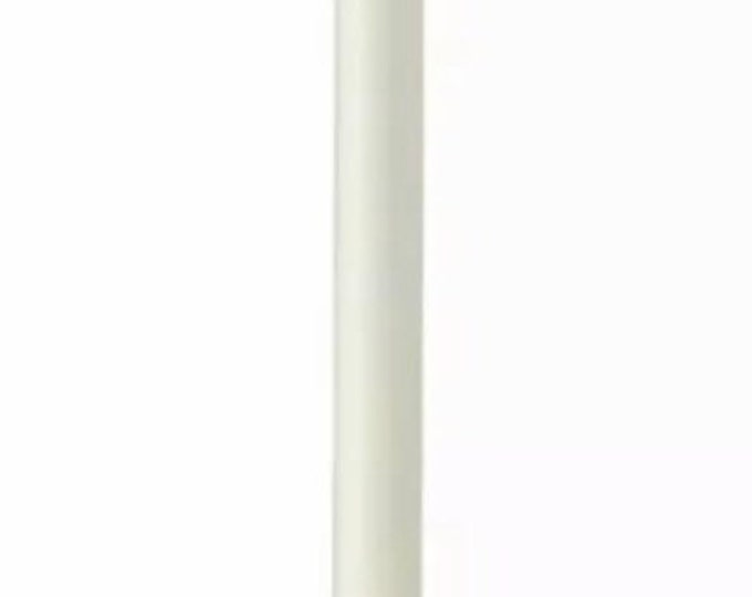 Raggedy Junction 8" plain ivory moving flame flameless TIMER Taper candle takes 1 AA BATTERIES