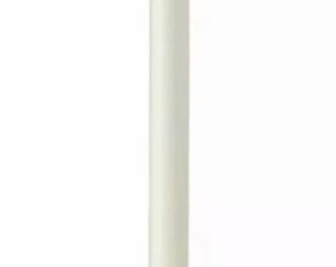 Raggedy Junction 6" plain ivory moving flame flameless TIMER Taper candle takes 1 AA BATTERIES