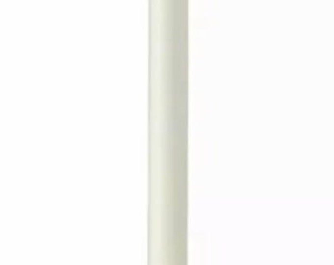 Raggedy Junction 6" plain ivory moving flame flameless TIMER Taper candle takes 1 AA BATTERIES