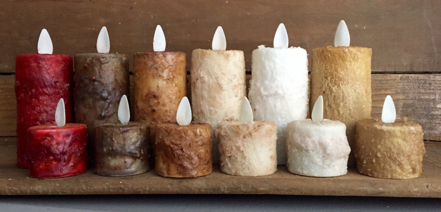 Raggedy Junction ONE 1 1/2x2 Primitive moving flame flameless TIMER