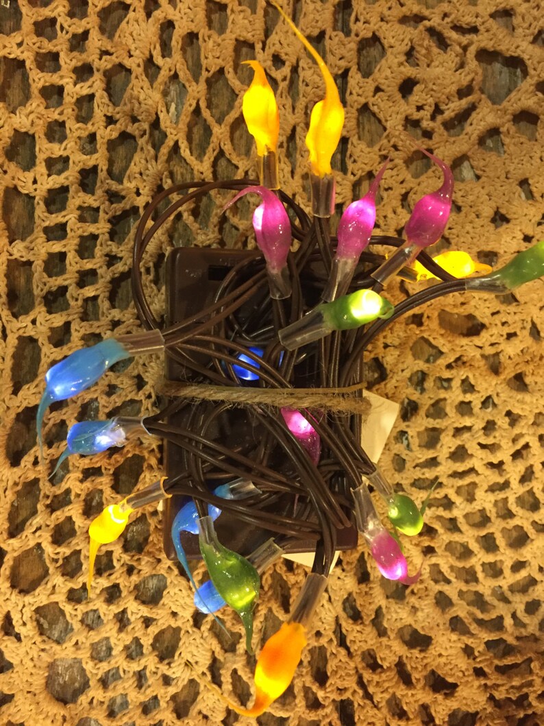 50 count hand dipped primitive silicone rice lights BATTERY Etsy