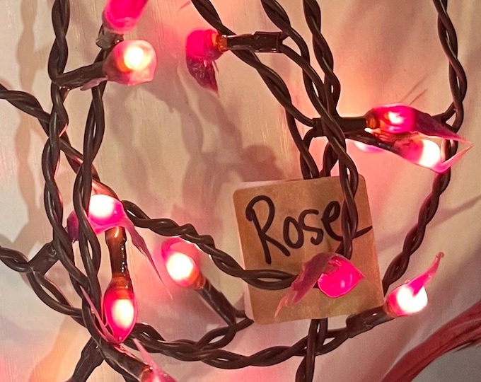 Batter hand dipped teeny silicone rice light “rose”