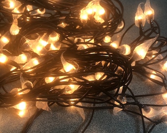 Raggedy Junction SNOWFLAKE primitive silicone teeny rice lights electric