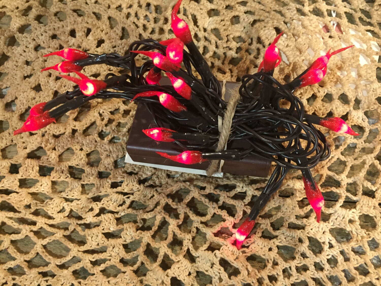 50 count Hand dipped silicone rice lights BATTERY OPERATED TIMER, 15