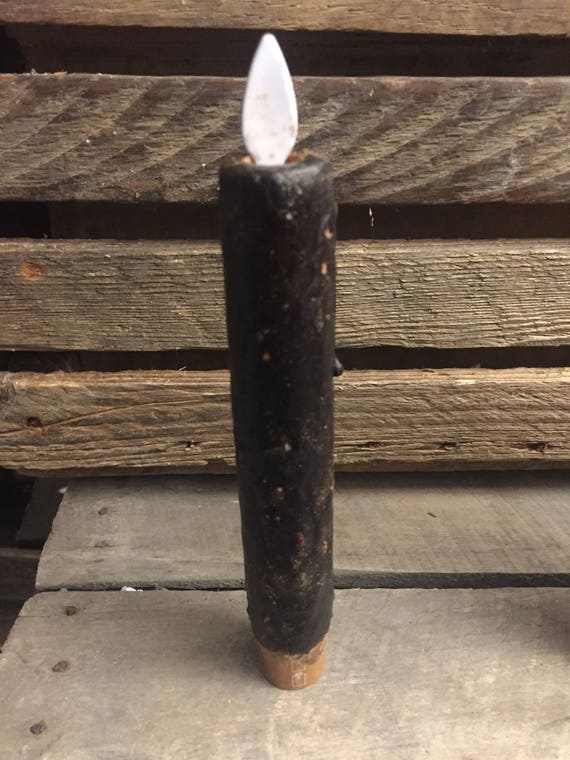 8 Primitive moving flame flameless TIMER Taper candle Etsy