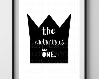 The Notorious One Sign | The Big One Birthday Sign | The Notorious One Birthday Sign | First Birthday Sign | Biggie Smalls