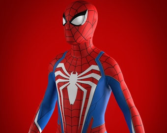 Spider-Man Sewing and Dye Sub Pattern Fortgeschrittener Anzug 2.0 Cosplay Bodysuit Male