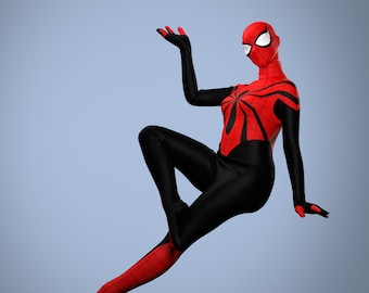 Spider-Girl Sewing/Dye Sub Pattern Mayday Parker Female Cosplay Bodysuit