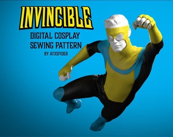Invincible (Comic) Sewing and Dye Sub Pattern Cosplay Bodysuit Male