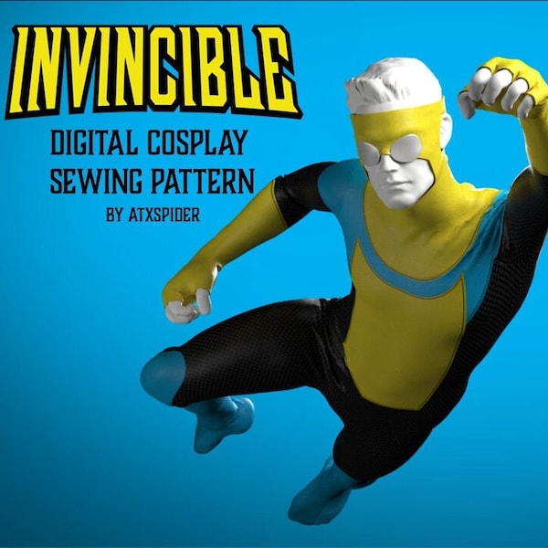Invincible (Comic) Sewing and Dye Sub Pattern Cosplay Bodysuit Male